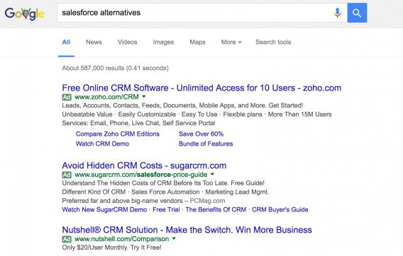 Salesforce Alternatives Search Results