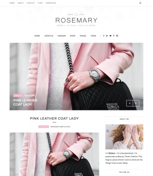 Rosemary Beauty Blogger Templates