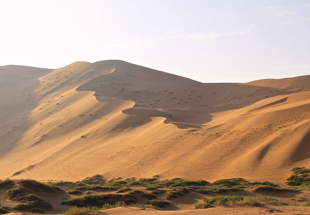 Sand dune in Badain Jaran Desert, China