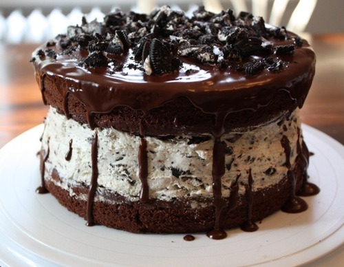 tumblr mrp1xgXfEX1r74kvio1 500 in my mouth: Chocolate Covered Oreo Cake 