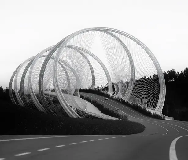 San Shan Bridge for Olympic Winter Games 2022 by Penda Architect