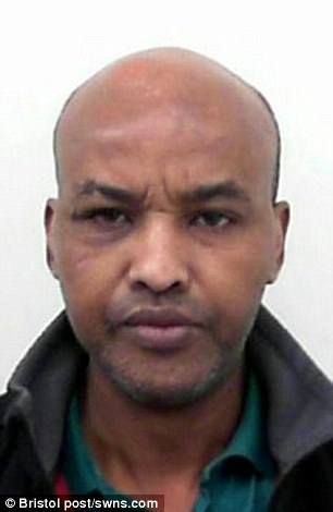 Amine Husseine, from Somalia, attempted the abduction of the terrified girl