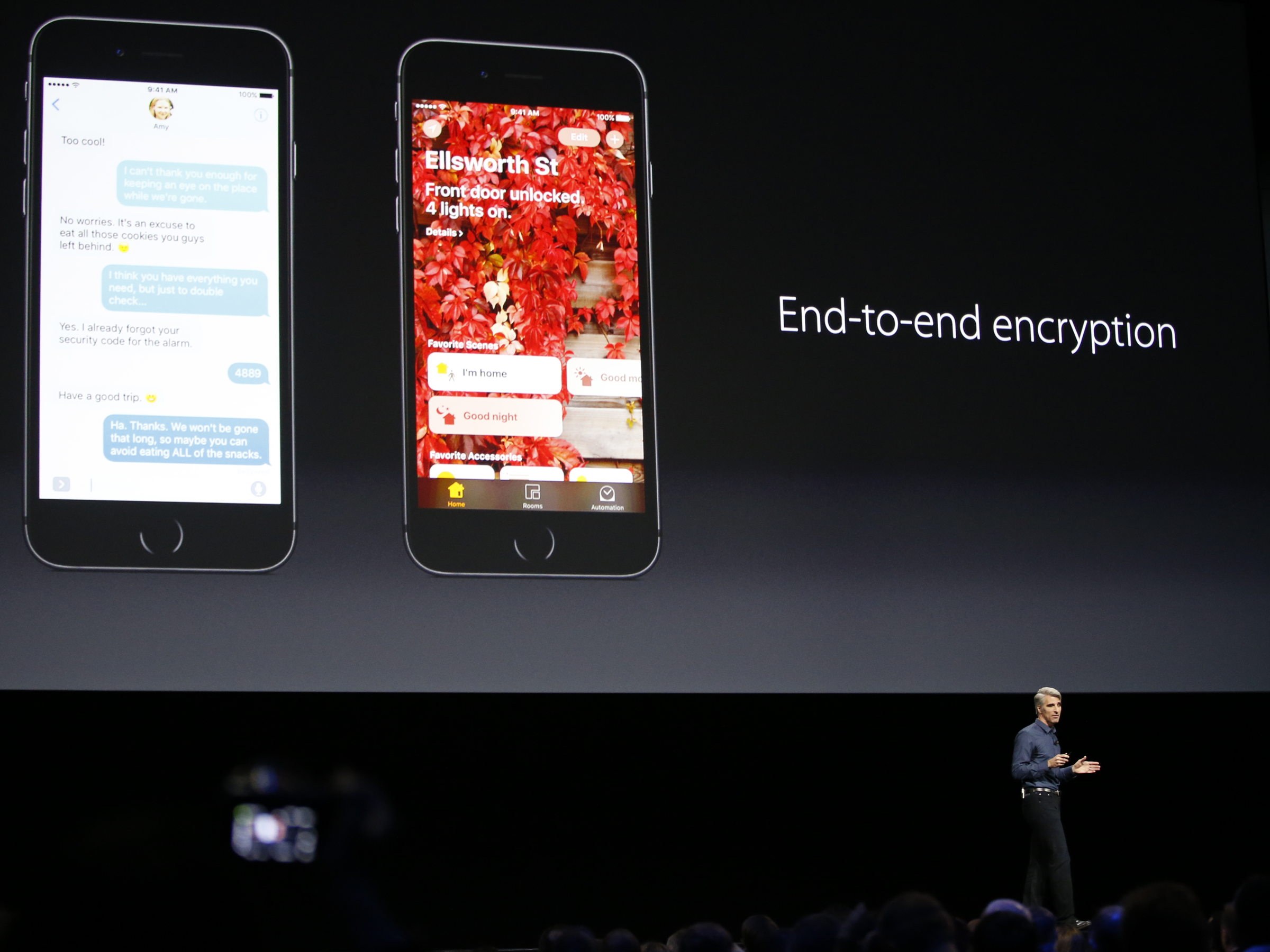 craig federighi introducing apple home app at WWDC