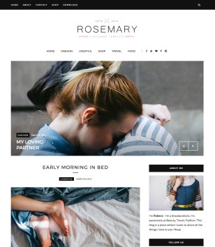 Rosemary Fashion Blogger Templates