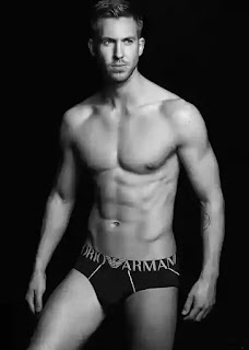 Calvin Harris Armani underwear ad campaign photos 