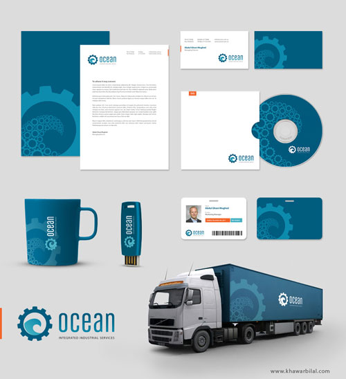 OCEAN Corporate identity - Letterhead And Logo Design Inspiration