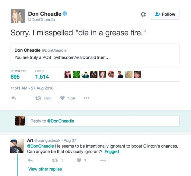 crowdbabble_social-media-analytics_twitter-analytics_trump-dwaynewade_cheadle-response