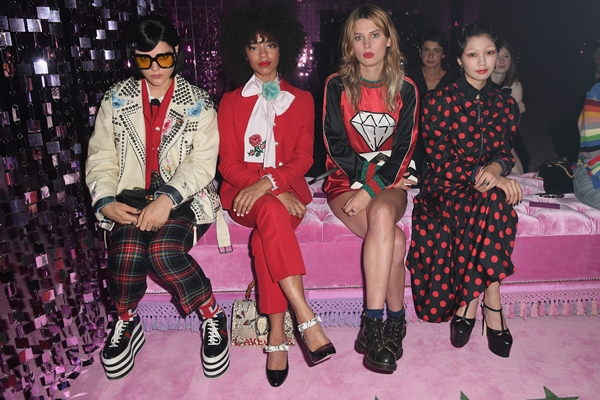 thời trang, hàng ghế đầu Gucci Xuân Hè 2017
