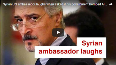 Duta Besar Suriah untuk PBB Tertawa Ketika Ditanya Apakah Asad Membom Rumah Sakit di Aleppo