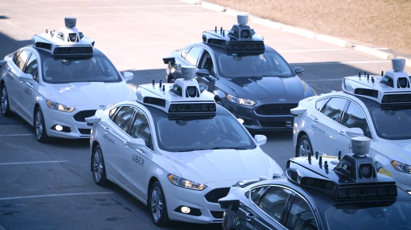Uber self-driving cars in Pittsburgh