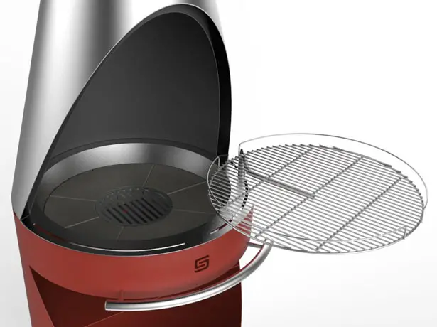 Sarom King Flexible and Functional Metal Barbeques by Emo Design