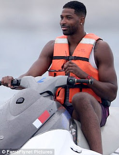 Cleaveland Cavaliers player Tristan Thompson on vacation 