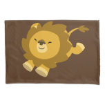 Cute Ecstatic Cartoon Lion Pillow Case