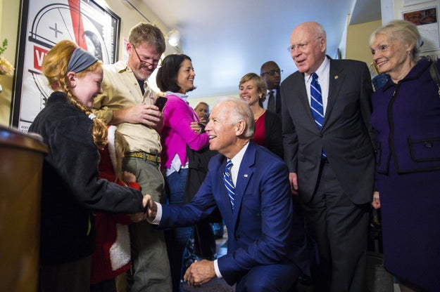 Vice President Joe Biden visited Burlington, Vermont, on Friday to participate in a discussion about cancer research.