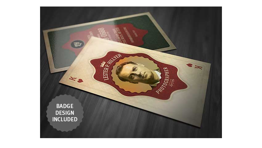 Vintage Playing Card - Business Card by cruzine