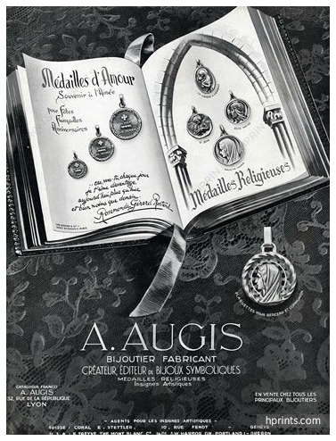 An Augis ad published in a periodical from 1950.