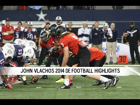 John Vlachos 2014 DE Football Highlights