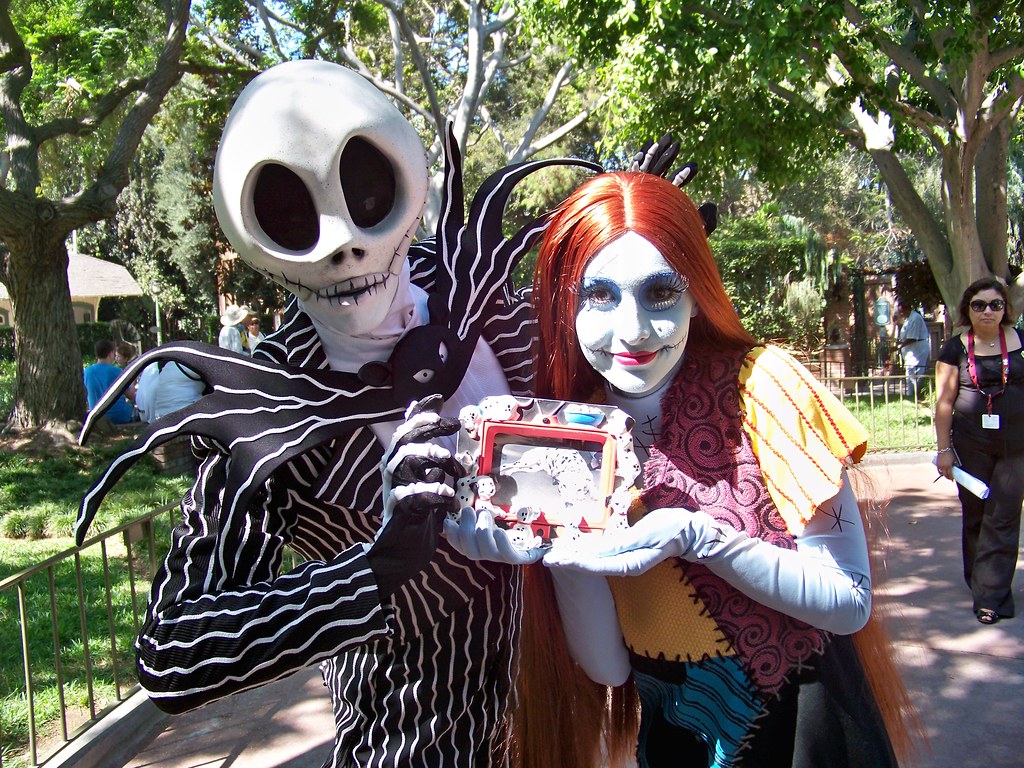 Jack Skellington, Sally and Birney in New Orleans Square