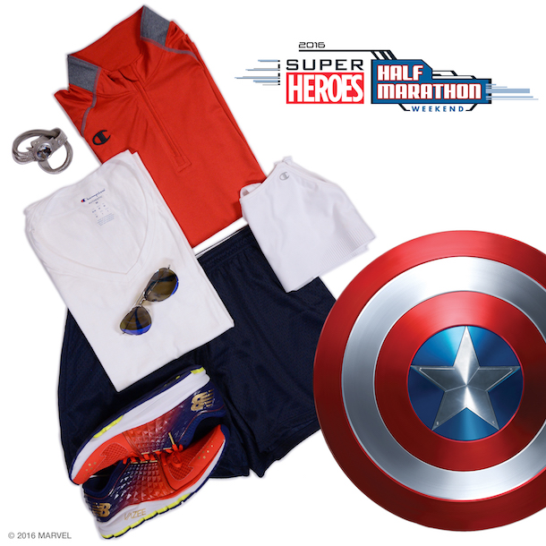 Captain America-Inspired Style for runDisney Super Heroes Half Marathon Weekend at Disneyland Resort
