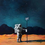 Nice Paintings of Astronauts in Diverse Situations-10