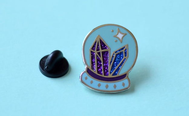 This gem of an enamel pin is a dazzling looker.