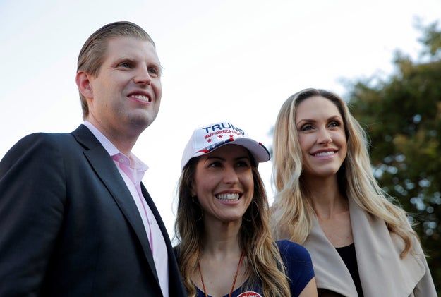 On Friday, Eric Trump and his wife Lara visited North Carolina to help drum up support for his dad.