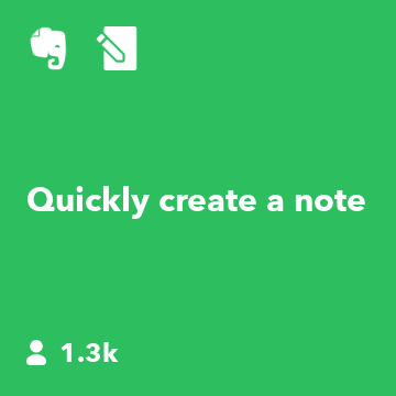 Quickly create a note 
