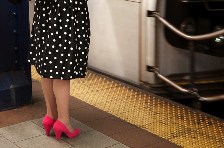19 polka dots and pink shoes