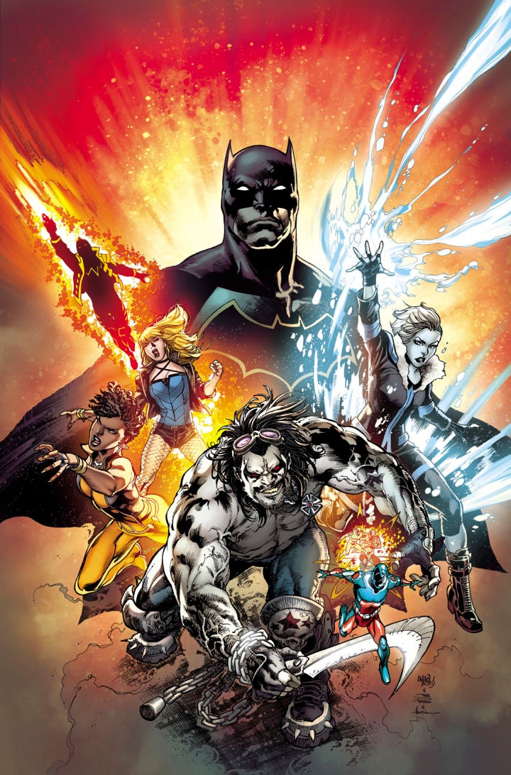 Justice League of America #1 cover by Ivan Reis. (DC Comics)