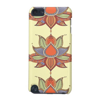 Ethnic flower lotus mandala ornament iPod touch (5th generation) case