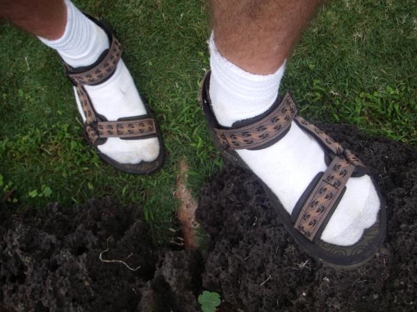 Sandals with socks