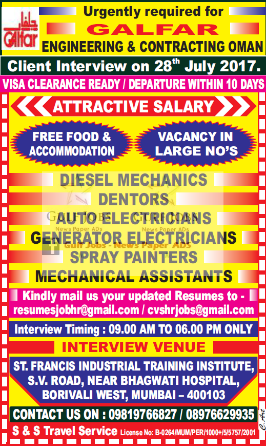 Galfar Engineering Jobs For Oman Free Food Accommodation American Workers Looking For Jobs