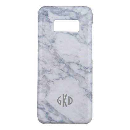 Modern Gray & White Marble Print Case-Mate Samsung Galaxy S8 Case