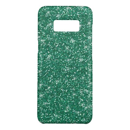 Teal Glitter Printed Case-Mate Samsung Galaxy S8 Case