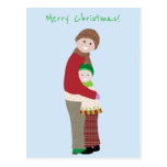 A Christmas Hug Postcard
