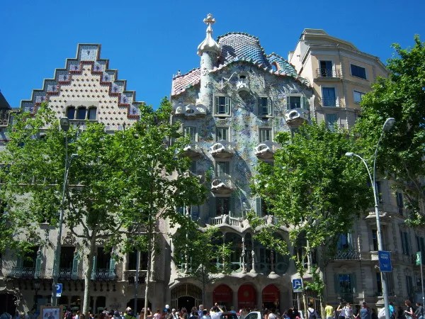 Fotos de los lugares más populares de España, Casa Batllo de Barcelona