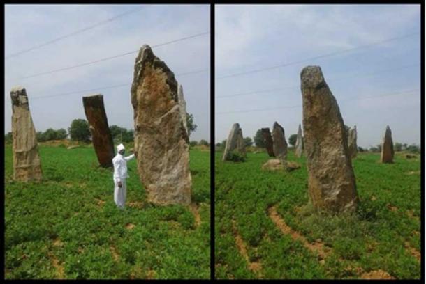 The large standing stones that form an observatory in Telangana, India 