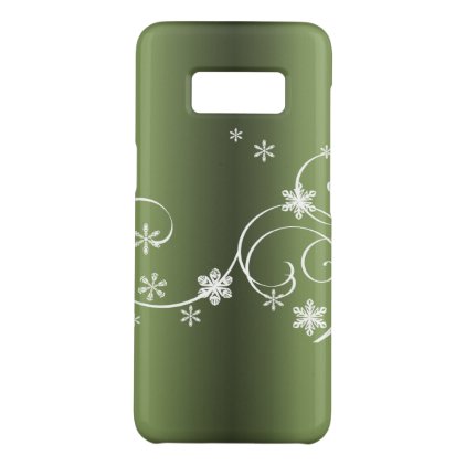 Metallic Green Christmas Case-Mate Samsung Galaxy S8 Case