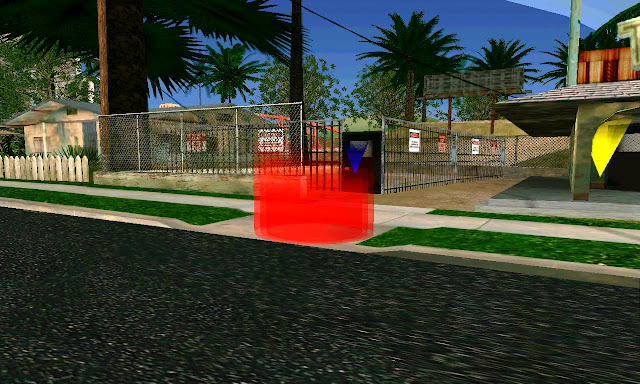 Sword Play Cleo Mod GTA SA Android red marker