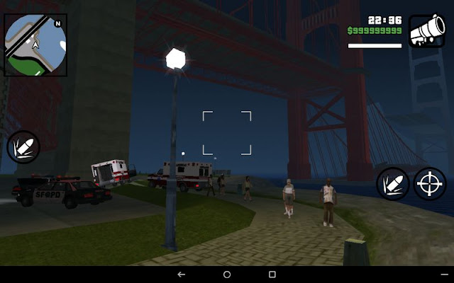 Collapsed Giant Red Bridge GTA SA Android screenshots