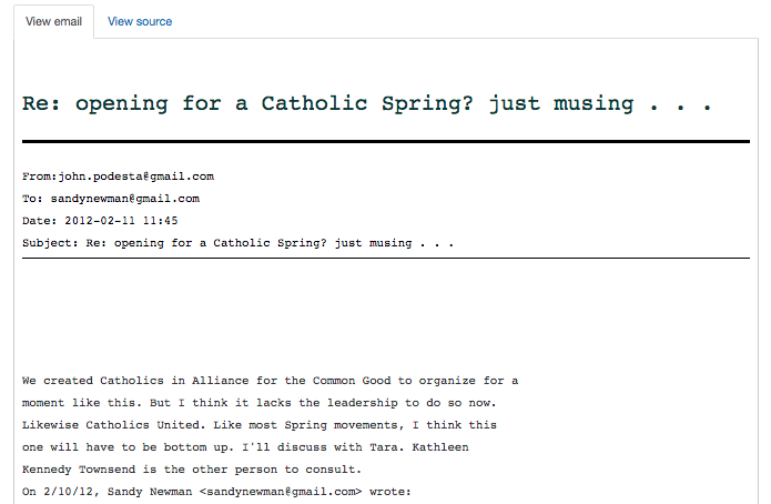 Shocking Emails Showing Clinton Staffers Mocking Catholic Teaching Leaked on The Internet!