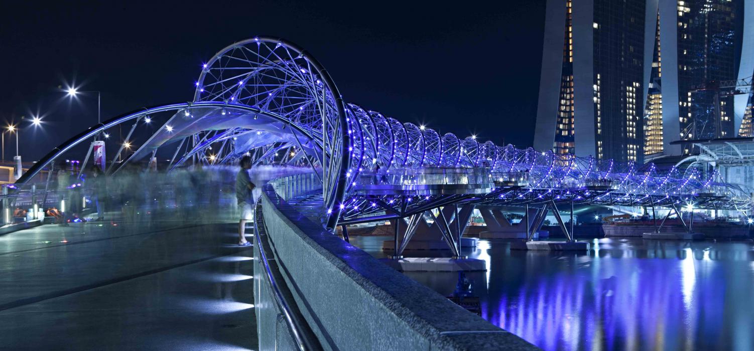 1. Helix Bridge, Marina Bay area, Singapore 3