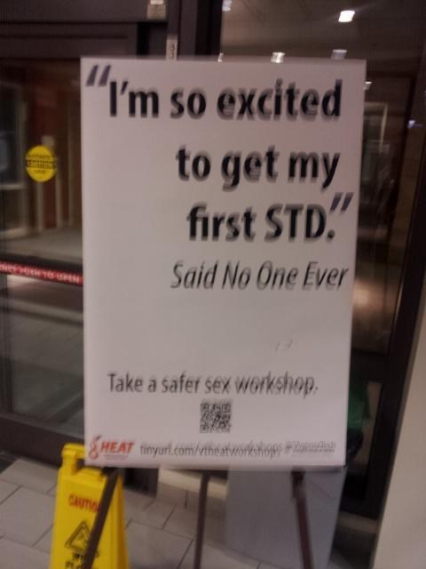 said no one ever,excited,workshop,STD