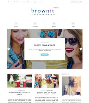 Brownie Grid Blogger Templates