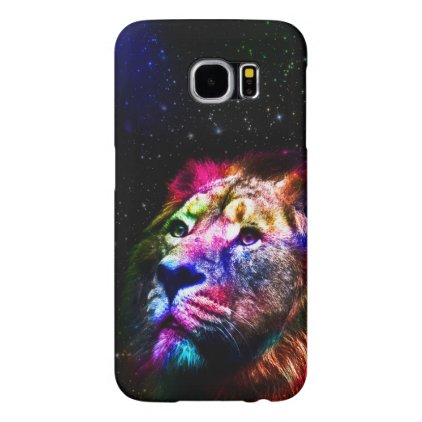 Space lion _caseSpace lion - colorful lion - lion Samsung Galaxy S6 Case