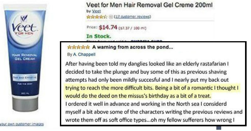 Dude Tries to Use Hair Removal 'Down There' and Is Filled With Instant Regret, Leaves Hilarious Amazon Review
