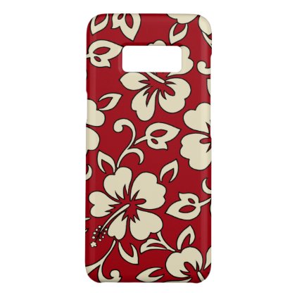 Malia Hibiscus Hawaiian Red Floral Case-Mate Samsung Galaxy S8 Case