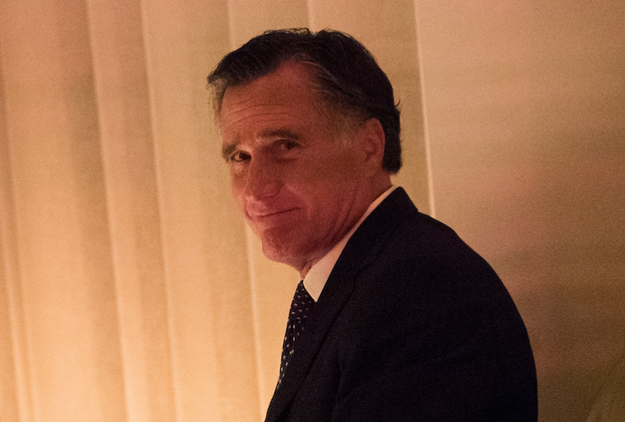 Romney had been a vocal critic of Trump during the 2016 campaign, and on Tuesday, people couldn't help notice he looked a little... uneasy.