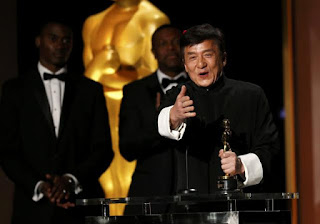 After 200 movies Jackie Chan wins his first ever honorary Oscar