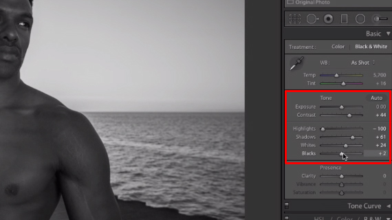 how to process black and white photos in lightroom